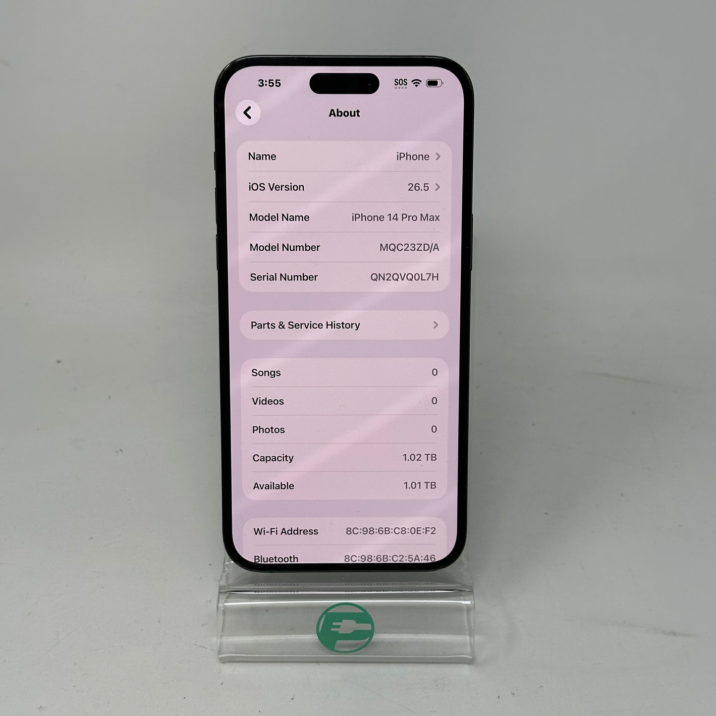 Factory Unlocked Apple iPhone 14 Pro Max 1TB Space Black MQC23ZD/A