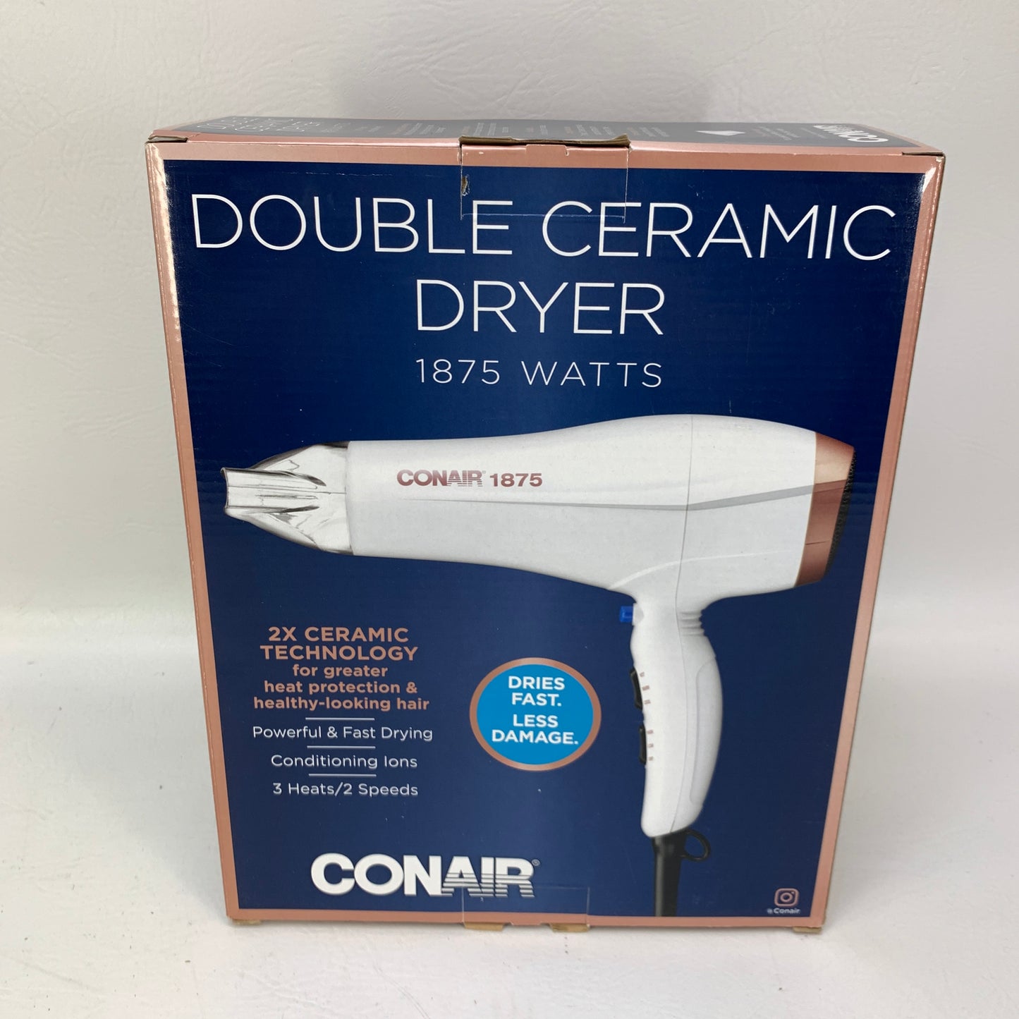 New Conair 565DCR Double Ceramic Hair Dryer White