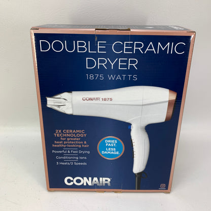 New Conair 565DCR Double Ceramic Hair Dryer White