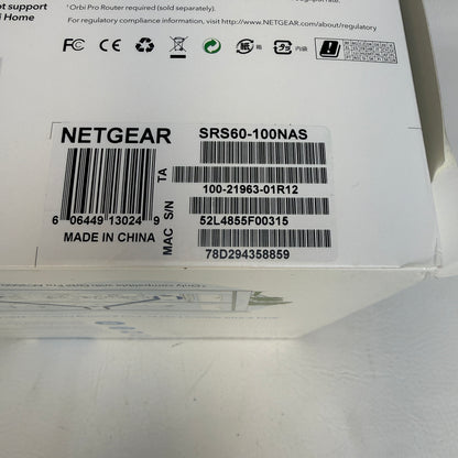 NetGear Orbi Pro AC3000 Tri-Band Add-on WiFi Satellite SRS60-100NAS Extender