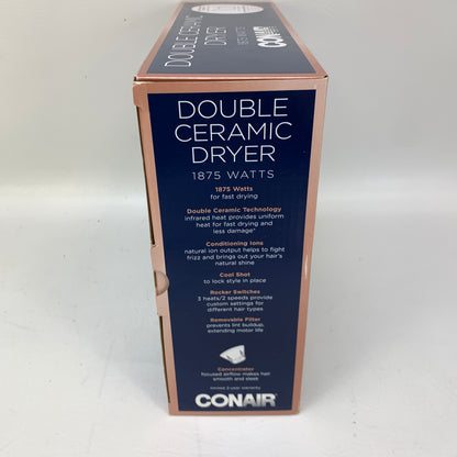New Conair 565DCR Double Ceramic Hair Dryer White