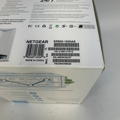 NetGear Orbi Pro AC3000 Tri-Band Add-on WiFi Satellite SRS60-100NAS Extender