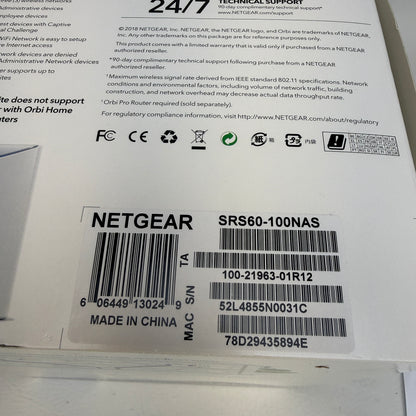 NetGear Orbi Pro AC3000 Tri-Band Add-on WiFi Satellite SRS60-100NAS Extender