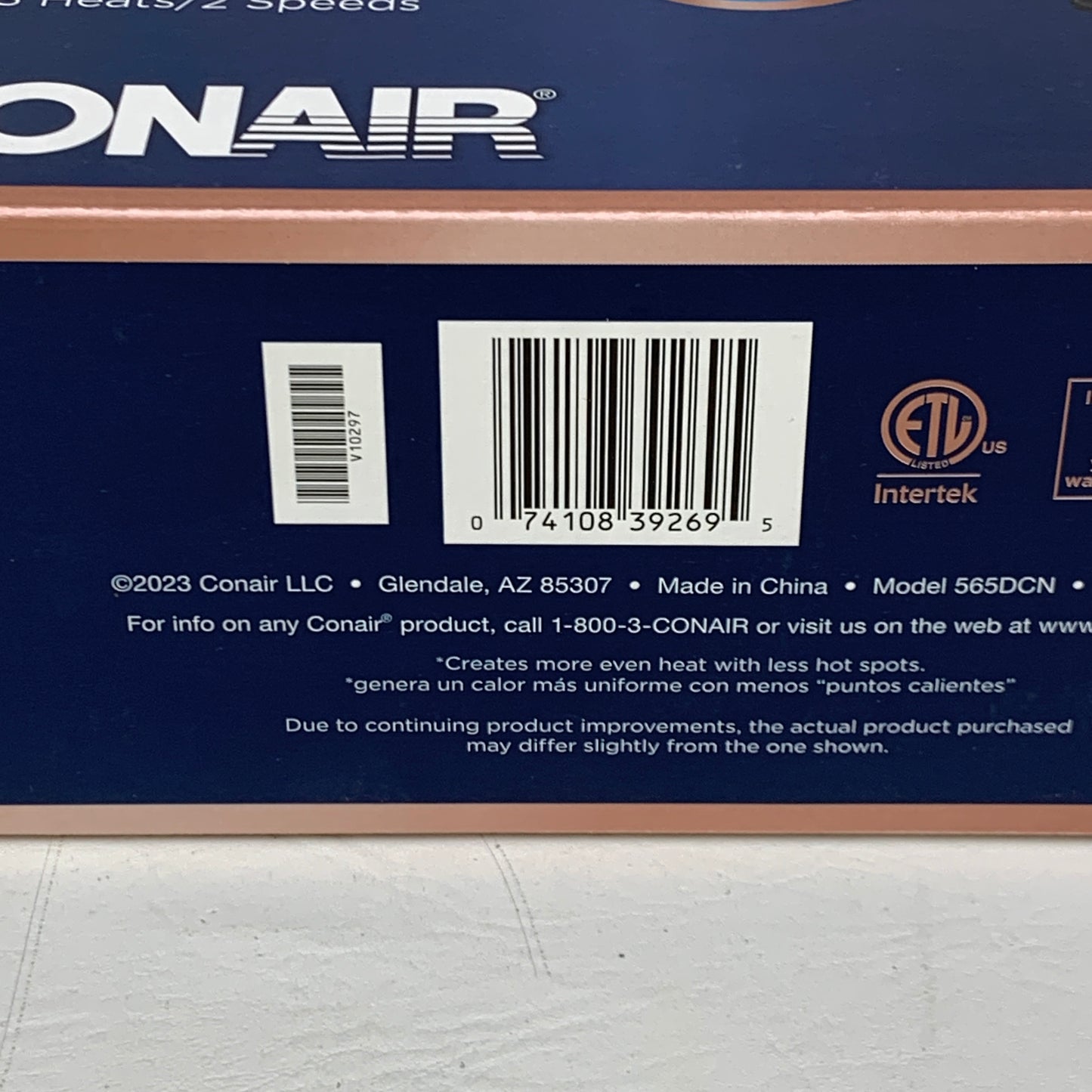 New Conair 565DCR Double Ceramic Hair Dryer White