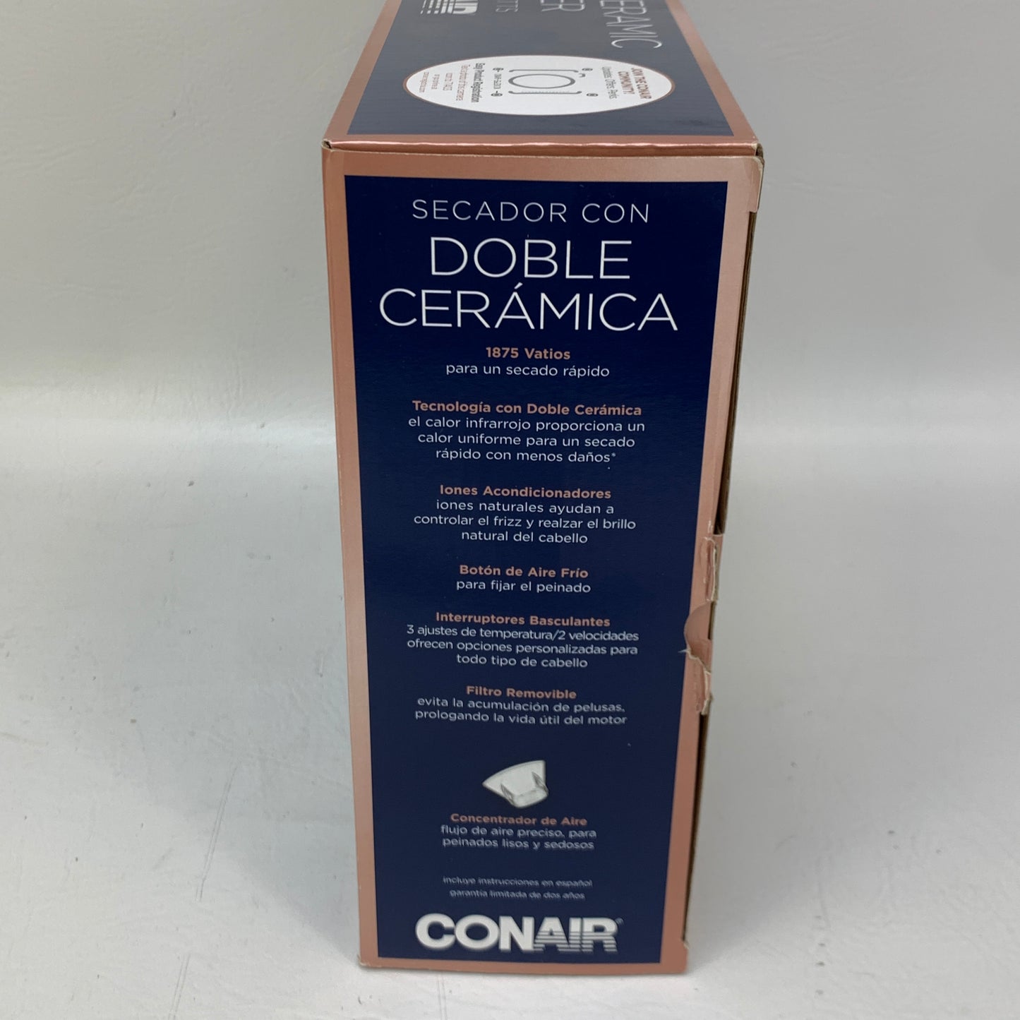 New Conair 565DCR Double Ceramic Hair Dryer White