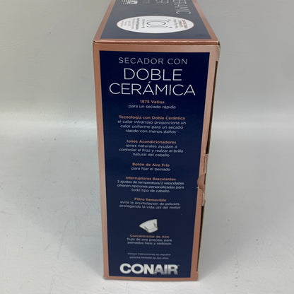 New Conair 565DCR Double Ceramic Hair Dryer White