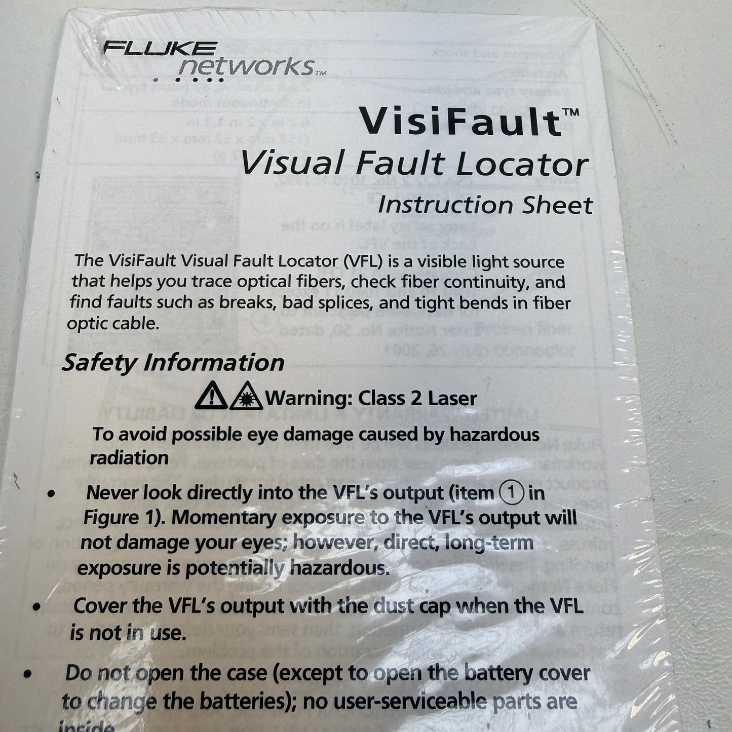 Fluke Networks FT500 FiberInspector Mini Video Microscope 
