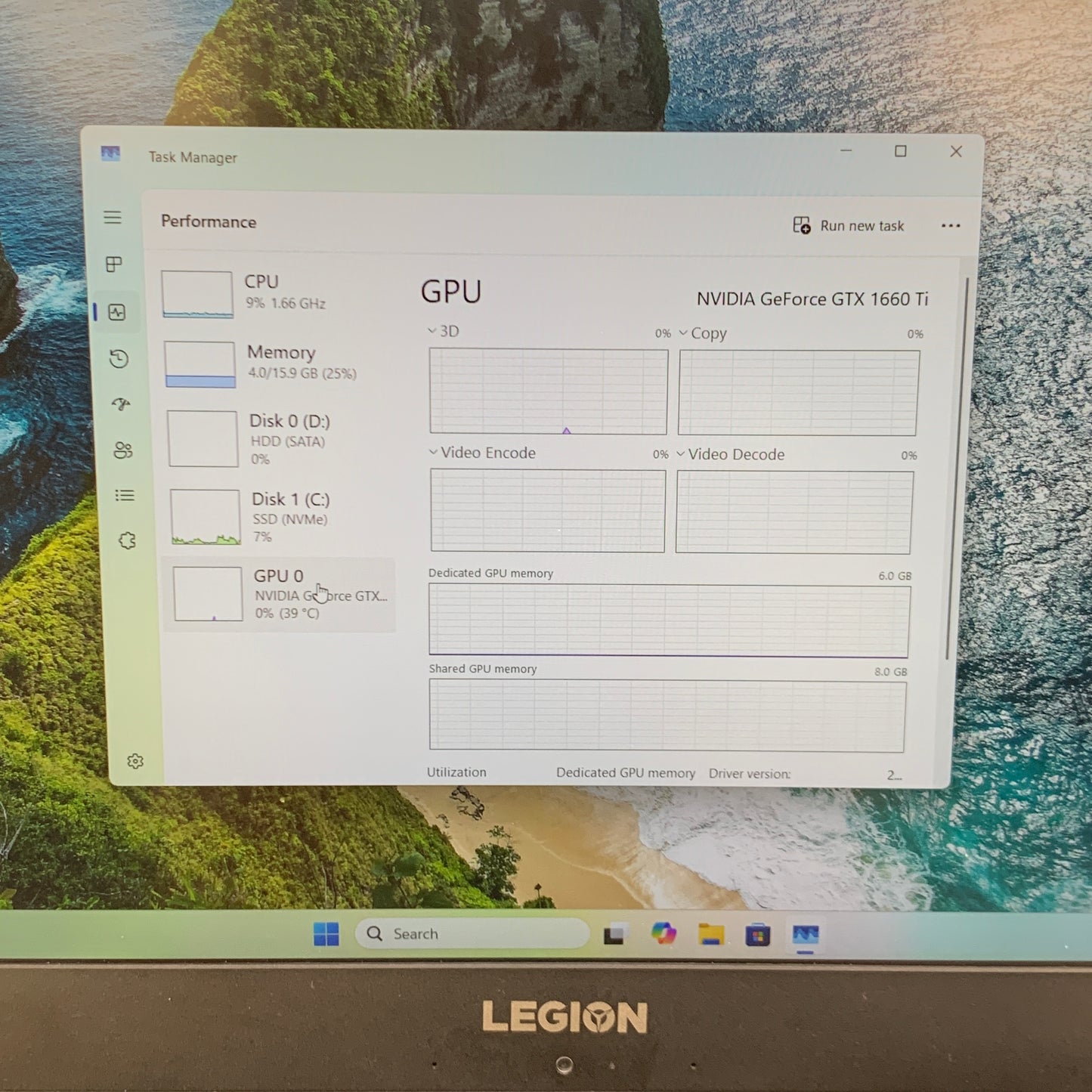 Lenovo Legion Y545 8SHOKP9 15.6" i7-9750H 2.6GHz 16GB RAM 1TB SSD GeForce GTX 