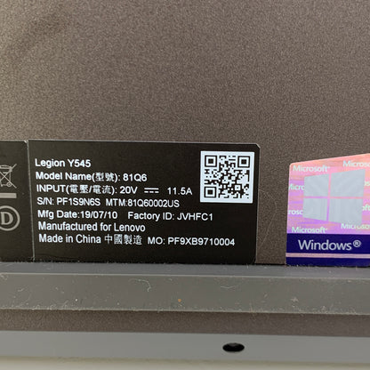 Lenovo Legion Y545 8SHOKP9 15.6" i7-9750H 2.6GHz 16GB RAM 1TB SSD GeForce GTX 