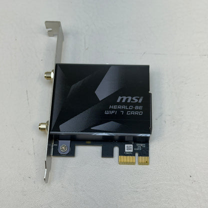 MSI Harald-Be WIFI 7 MAX Tri-Band Wi-Fi 7 & Bluetooth 5.4 PCIe Adapter NCM865