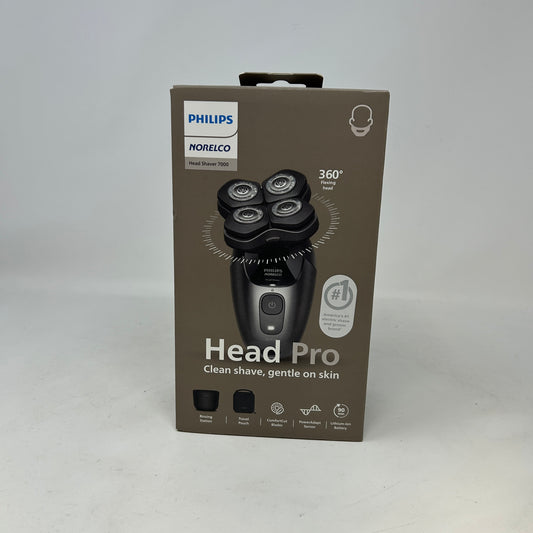New Philips Norelco Head Shaver 7000  Wet & Dry Electric Razor  HS7980/40