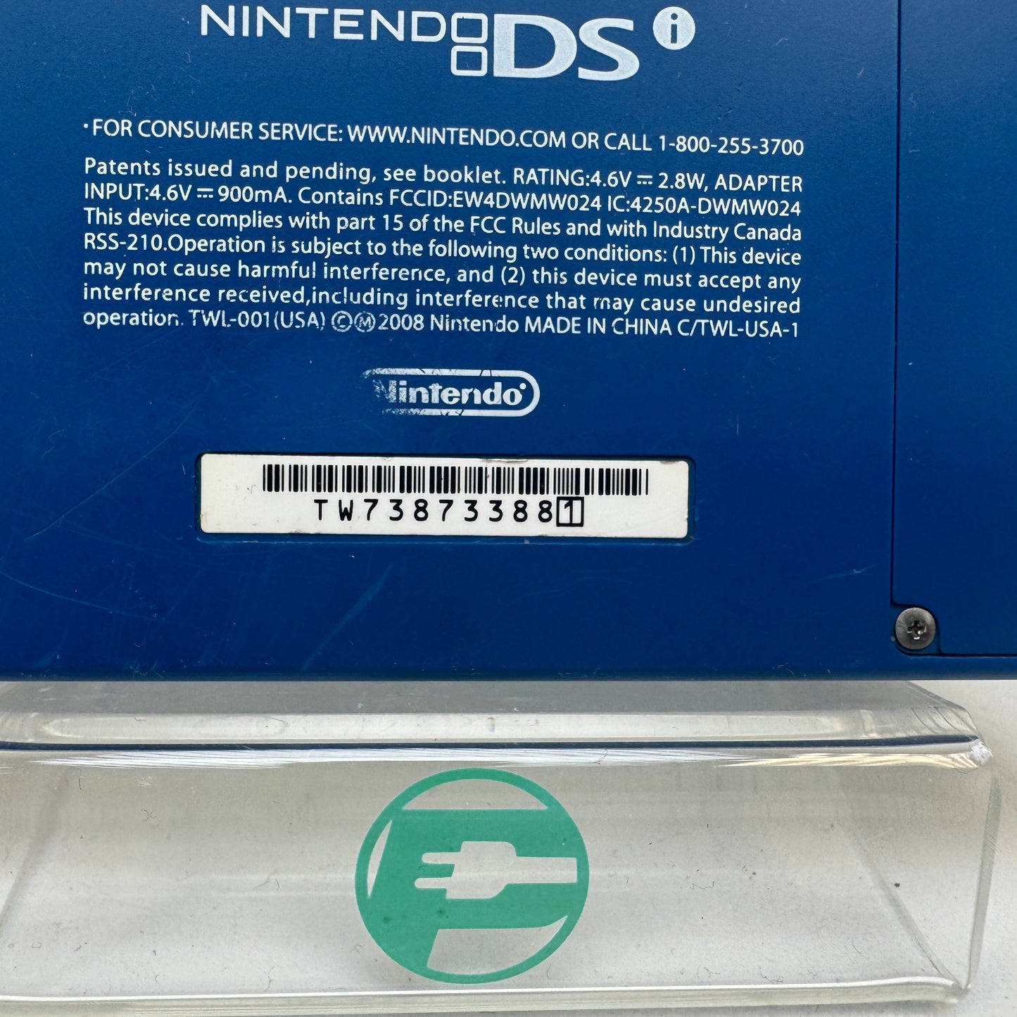Nintendo DSi Handheld Game Console Only TWL-001 Aqua Blue