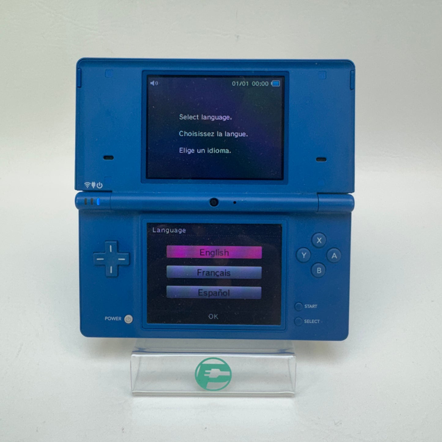 Nintendo DSi Handheld Game Console Only TWL-001 Aqua Blue