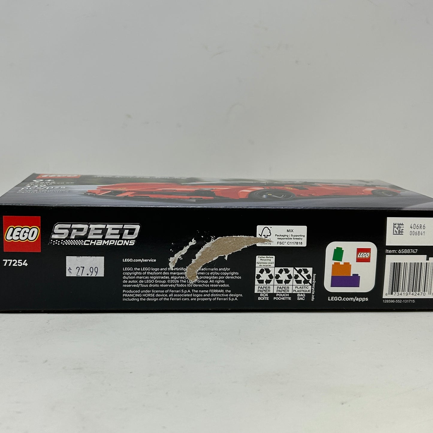New Lego Speed Champions Ferrari SF90 XX Stradale  Car Building Kit 77254
