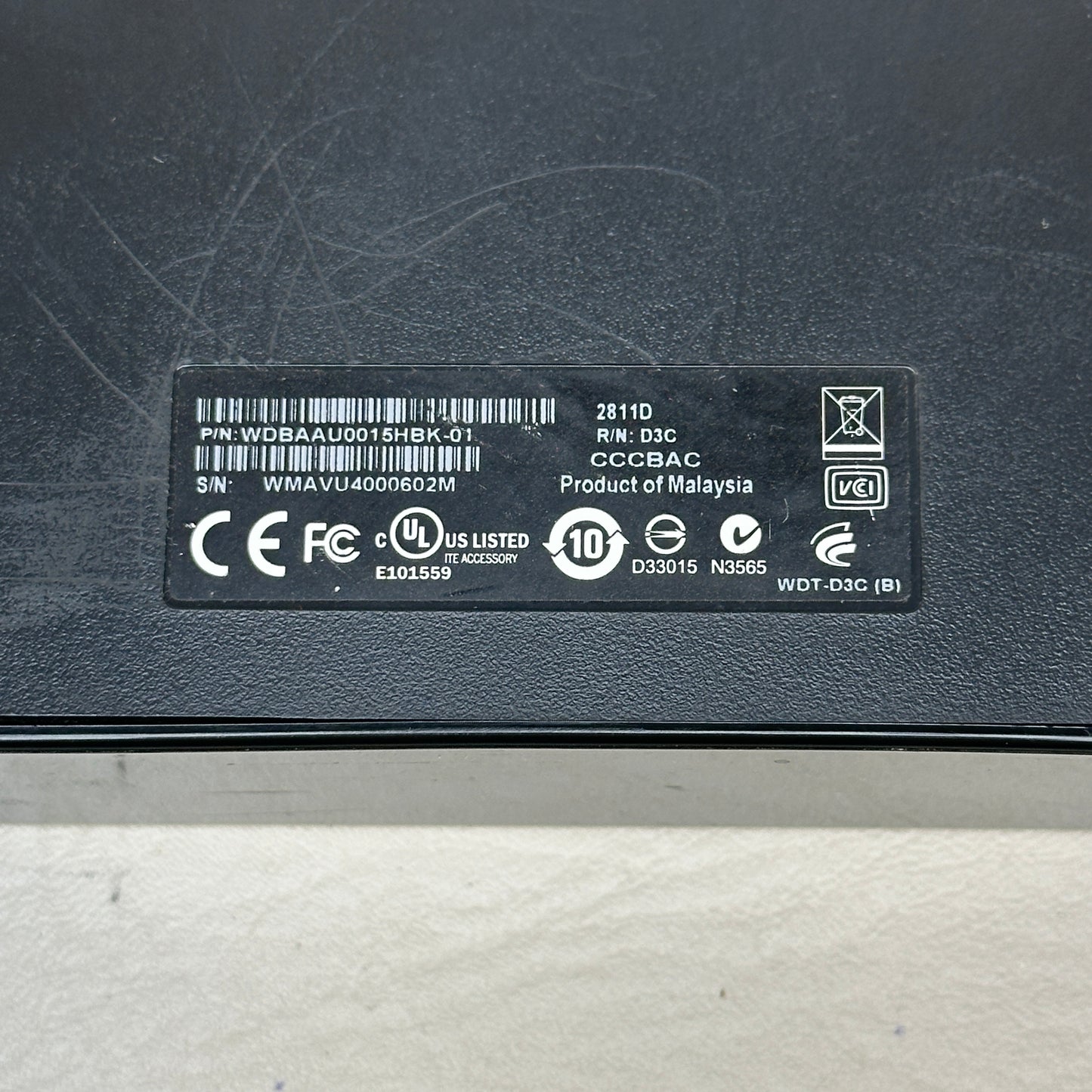 Western Digital WD 3.5" Elements 1.5TB USB 2.0 HDD WDBAAU0015HBK-01