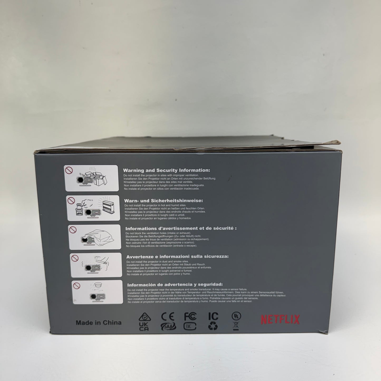 New AuKing H10 Smart Projector w/ Wifi & Bluet