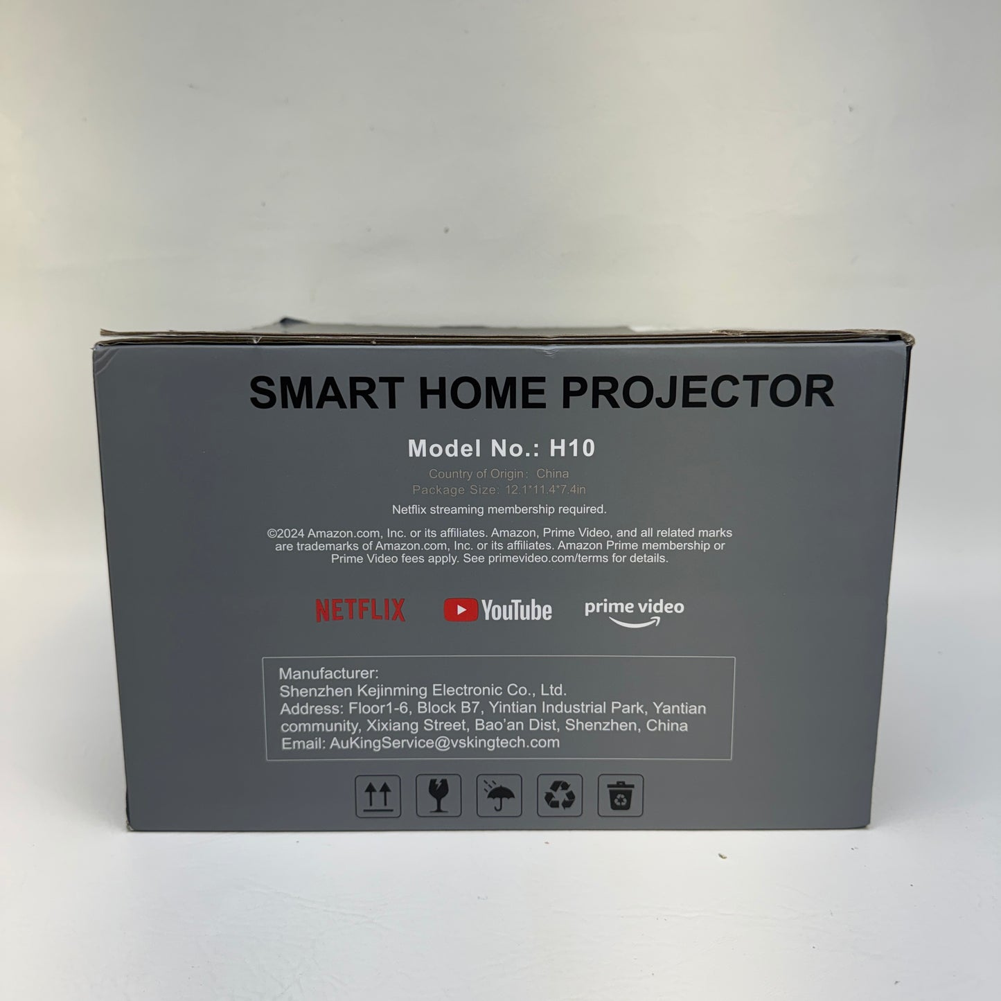 New AuKing H10 Smart Projector w/ Wifi & Bluet