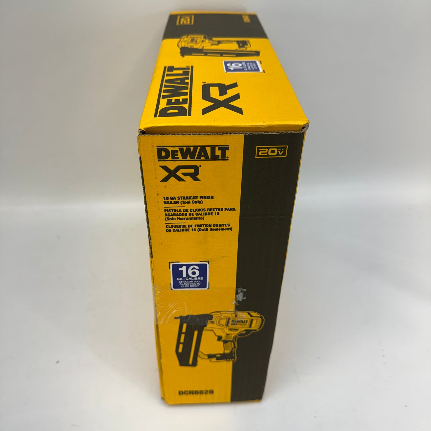 New DeWalt DCN662B 20V MAX XR 16 Gauge Cordless Straight Finish Nailer