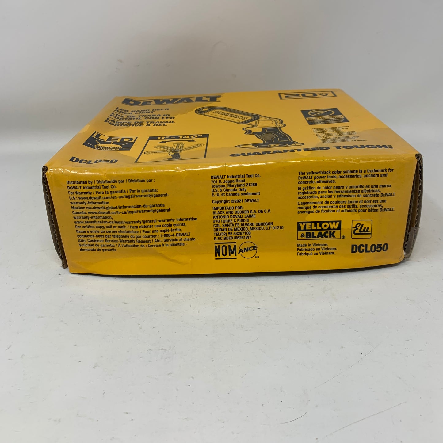  DeWalt DCL050 20V MAX LED Handheld Area Work Light