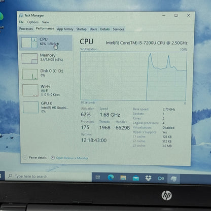 HP Laptop NSS3TPLD 15.6" i5-7200U 2.5GHz 8GB RAM 1TB HDD