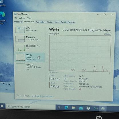 HP Laptop NSS3TPLD 15.6" i5-7200U 2.5GHz 8GB RAM 1TB HDD