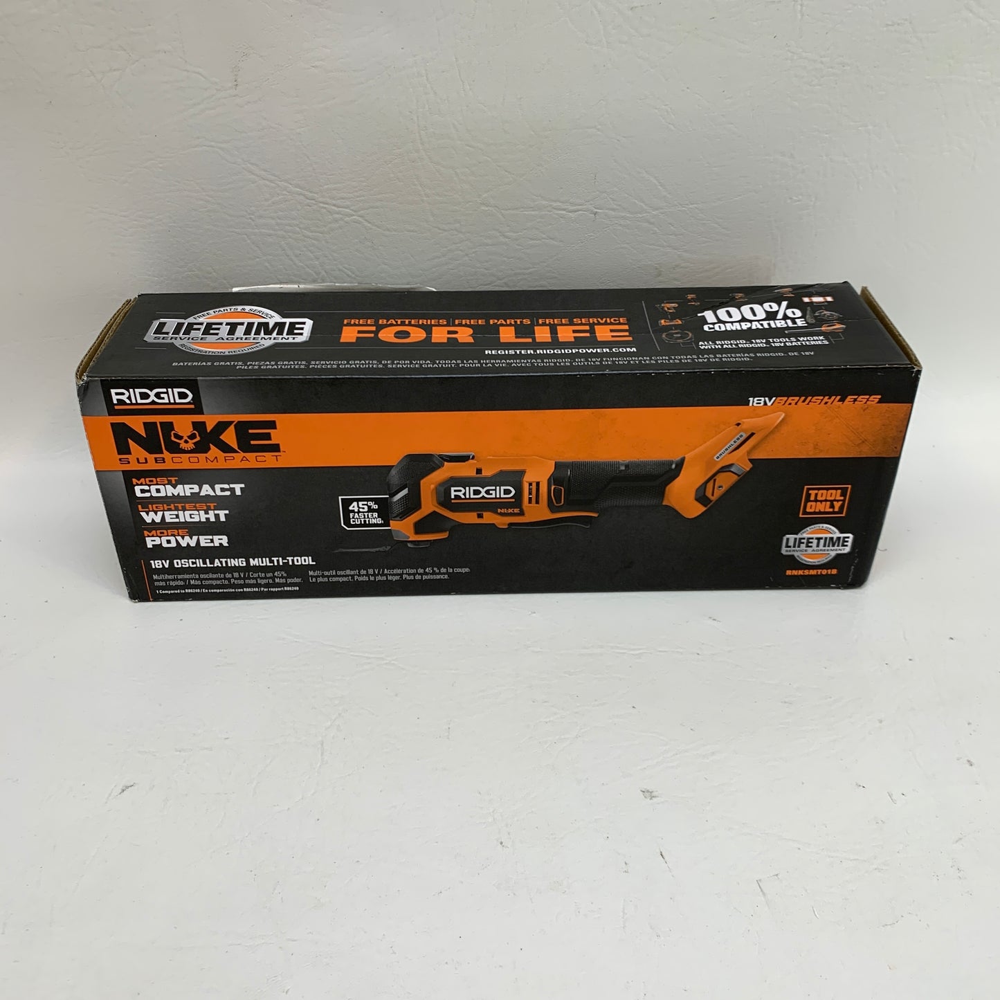 New Ridgid RNKSMT01B 18V Cordless Multi Tool