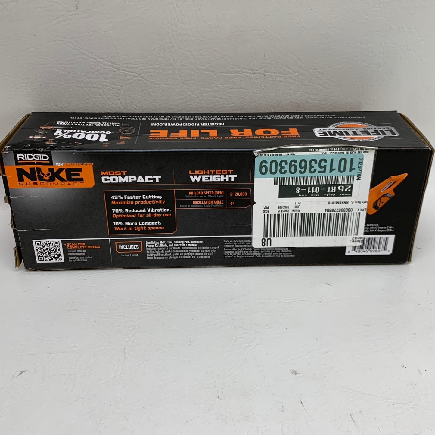 New Ridgid RNKSMT01B 18V Cordless Multi Tool