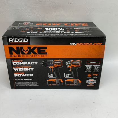 New Ridgid RNKSCK201 18V 2-Tool Combo Kit