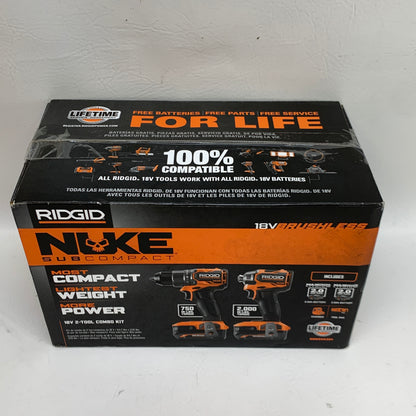 New Ridgid RNKSCK201 18V 2-Tool Combo Kit