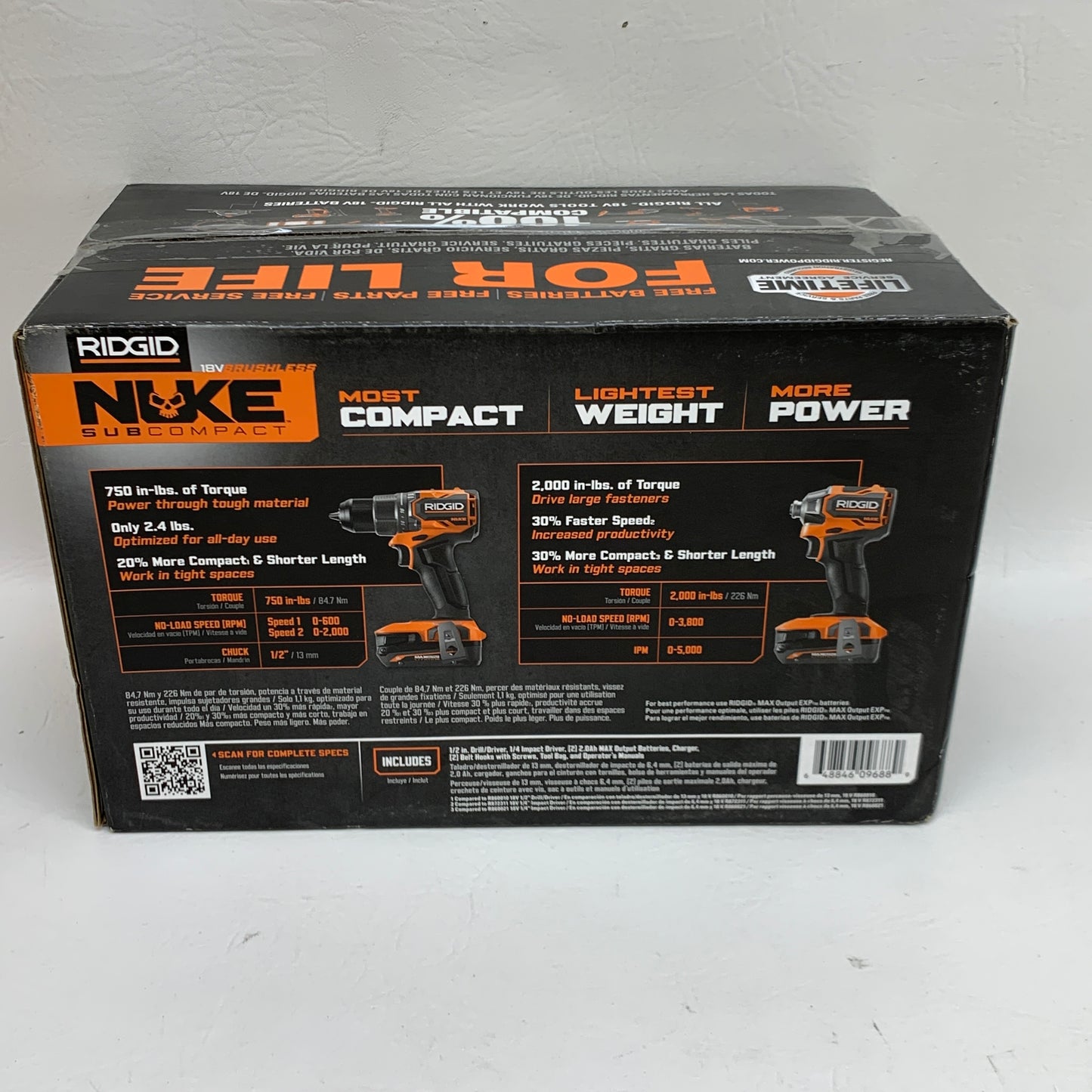 New Ridgid RNKSCK201 18V 2-Tool Combo Kit