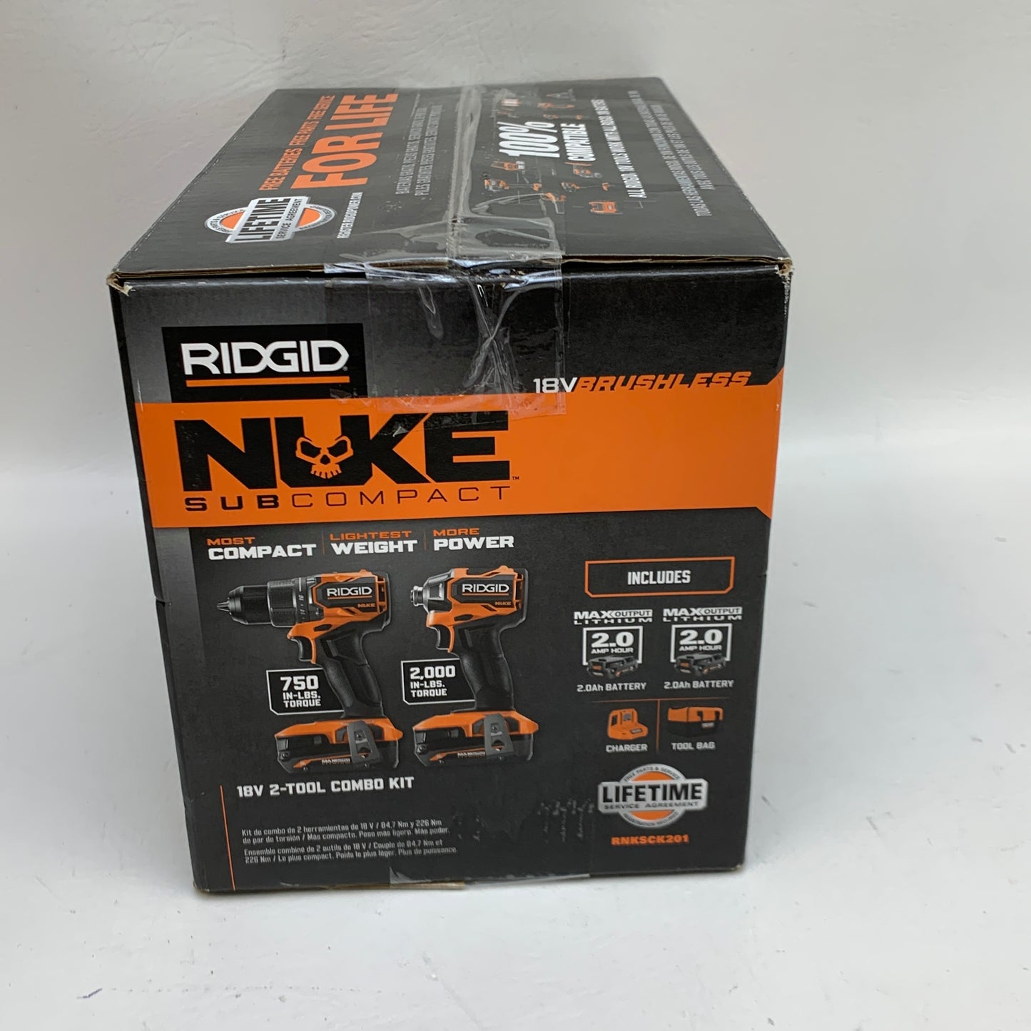 New Ridgid RNKSCK201 18V 2-Tool Combo Kit