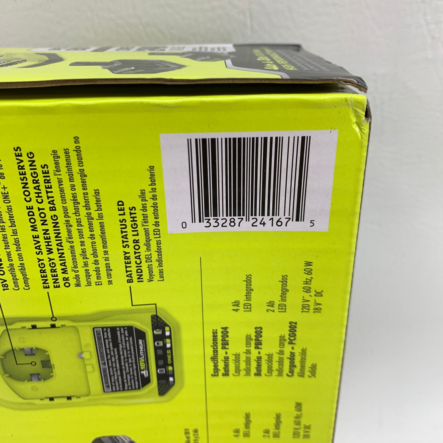 New Ryobi ONE+ 18V HP Lithium-Ion 4Ah & 2Ah Battery + Charger Kit PSK1212SB