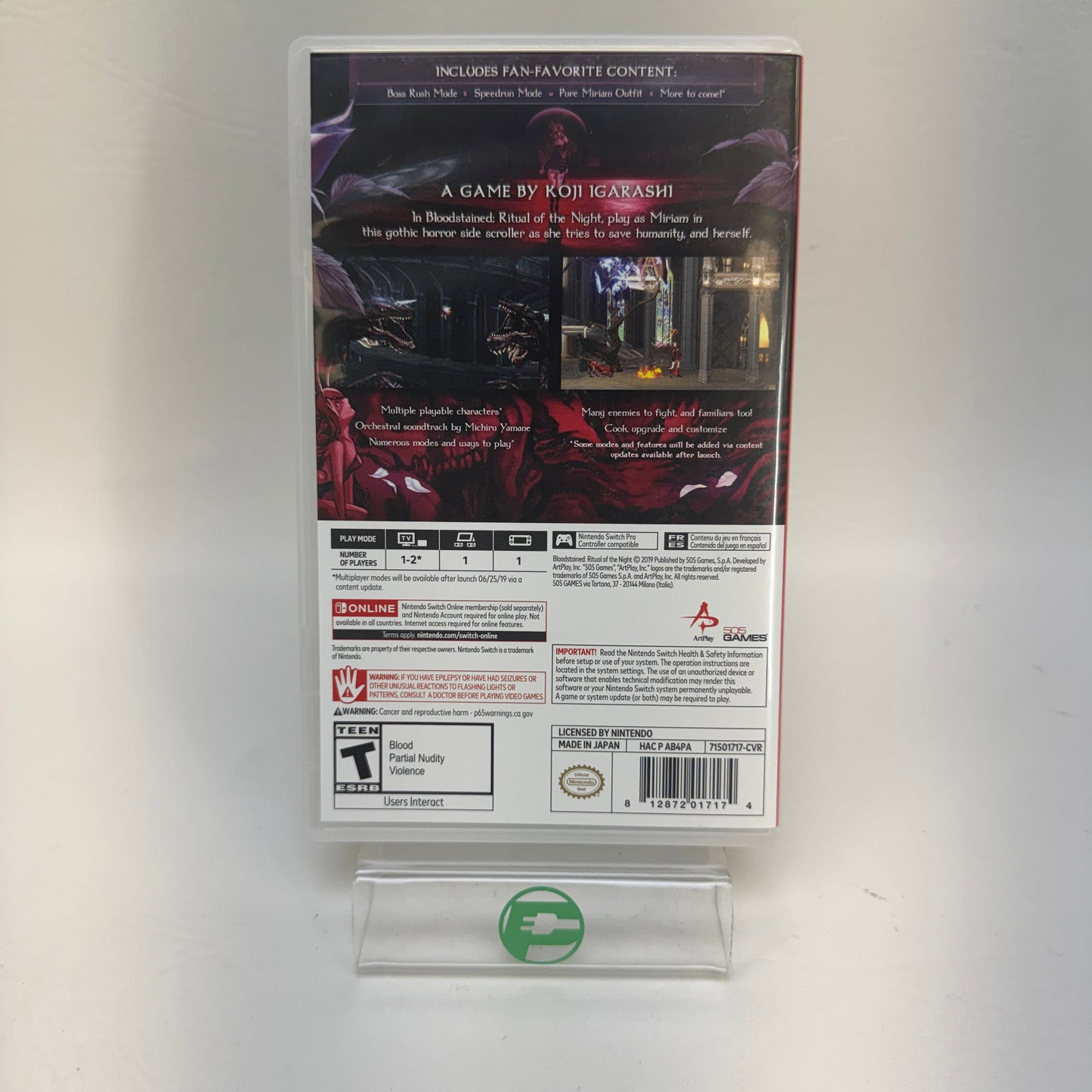 Bloodstained: Ritual of the Night (Nintendo Switch, 2019)