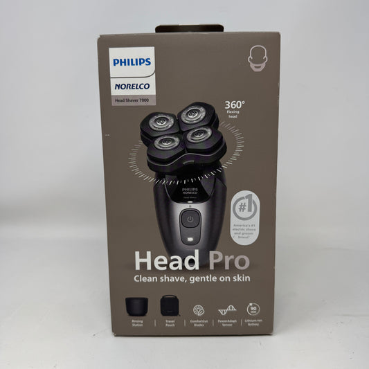 New Philips Norelco Head Shaver 7000 Head Pro Wet Dry Shaver HS7980/40