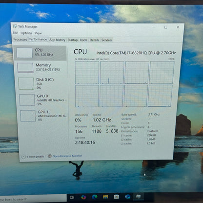 Dell Latitude E5570 15.6" i7-6820HQ 2.7GHz 16GB RAM 256GB SSD AMD Radeon R9 