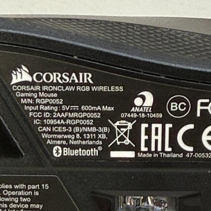 Corsair RGP0052 Ironclaw RGB Wireless Gaming Mouse RGP0052