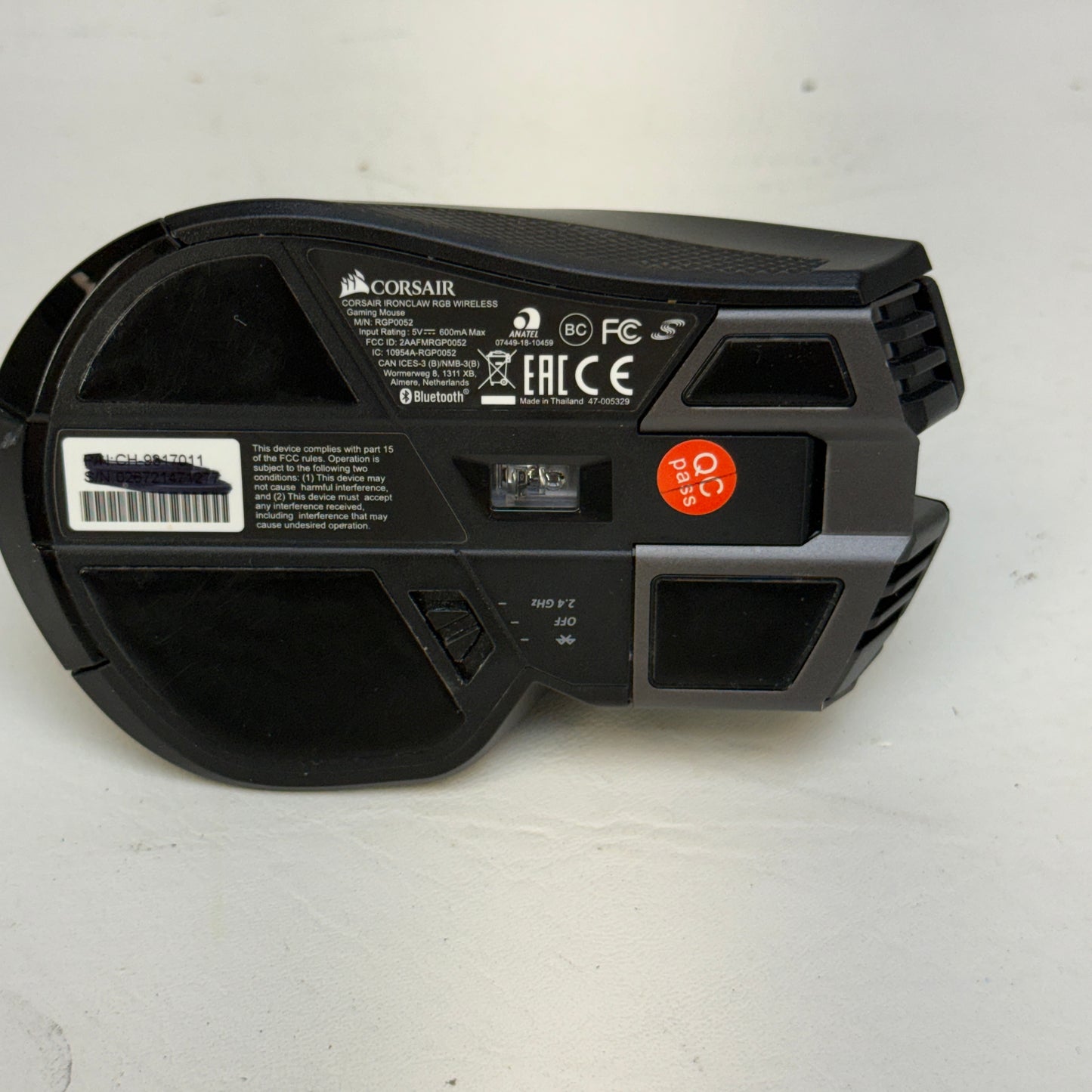 Corsair RGP0052 Ironclaw RGB Wireless Gaming Mouse RGP0052