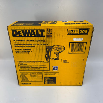 New DeWalt DCN662B 20V MAX Cordless Straight Finish Nailer
