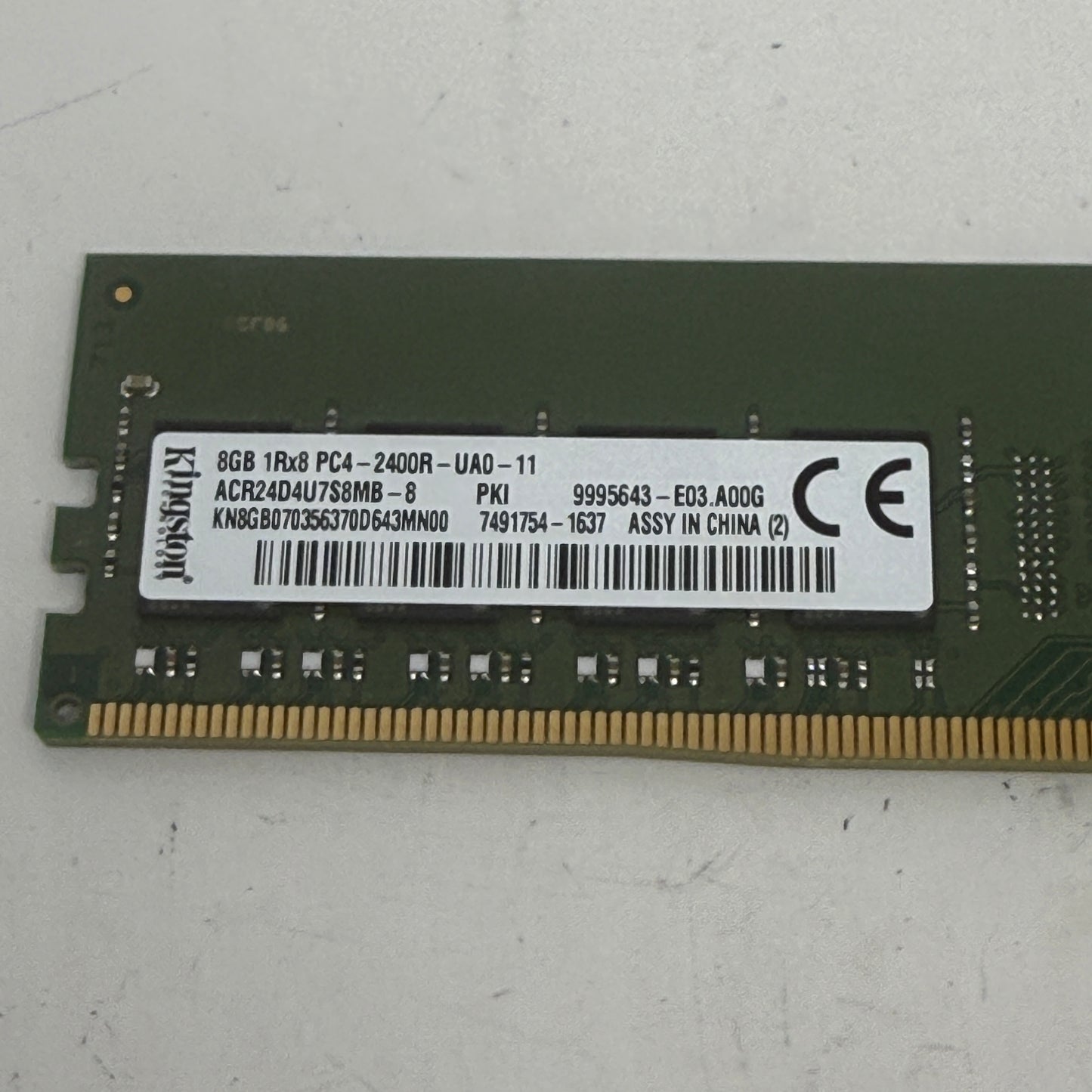 Kingston PC4-2400R-UA0 8GB (1x8GB) RAM DDR4 2400MHz KN8GB070356370D643MN00