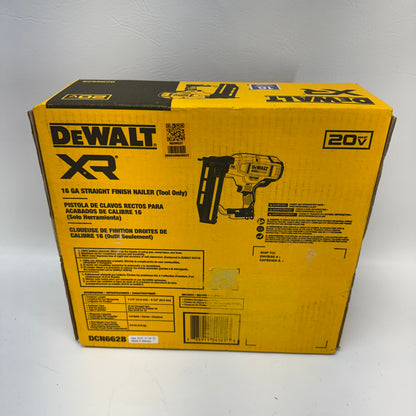 New DeWALT DCN662B 20V MAX XR 16-Gauge Cordless Straight Finish Nailer