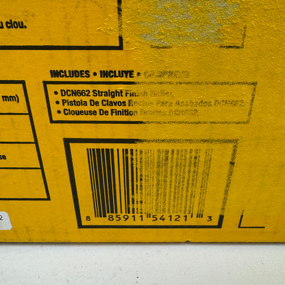 New DeWALT DCN662B 20V MAX XR 16-Gauge Cordless Straight Finish Nailer
