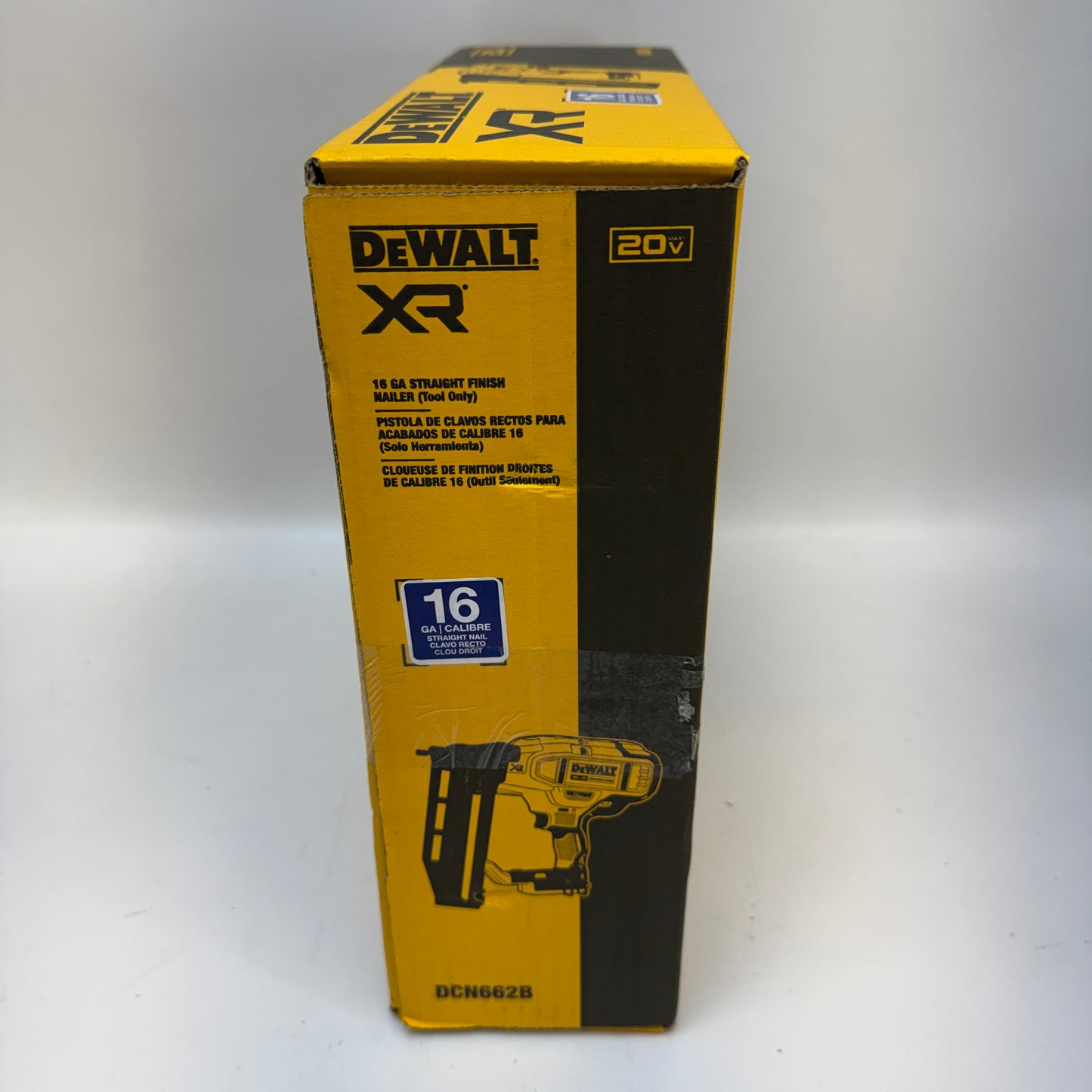 New DeWALT DCN662B 20V MAX XR 16-Gauge Cordless Straight Finish Nailer