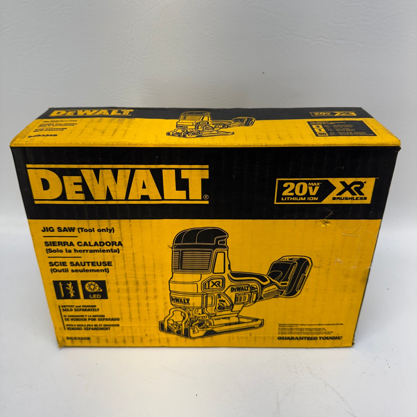 New DeWALT DCS335B 20V MAX XR Brushless Cordless Barrel Grip Jig Saw