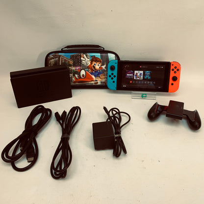 Nintendo Switch v2 Console Gaming System HAC-001(-01)  Red/Blue
