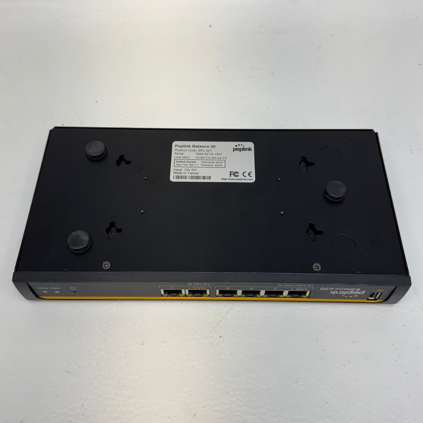 Peplink Balance 20 BPL-021 Dual-WAN Router Load Balancer