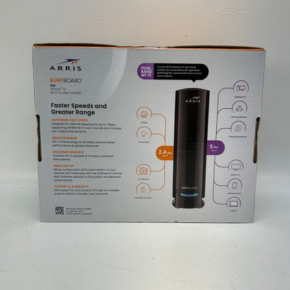 New ARRIS SURFBOARD G18 DOCSIS 3.1 Cable Modem & Wi-Fi 6 Router AX1800