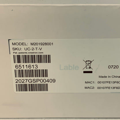 New Crestron M201928001 Flex Tabletop Microsoft Teams Conference System UC-2-T-V