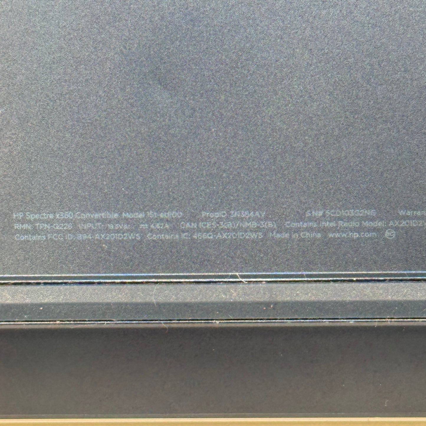 HP Spectre 15T-EB100 15.6" i7-1165G7 2.8GHz 16GB RAM 256GB SSD