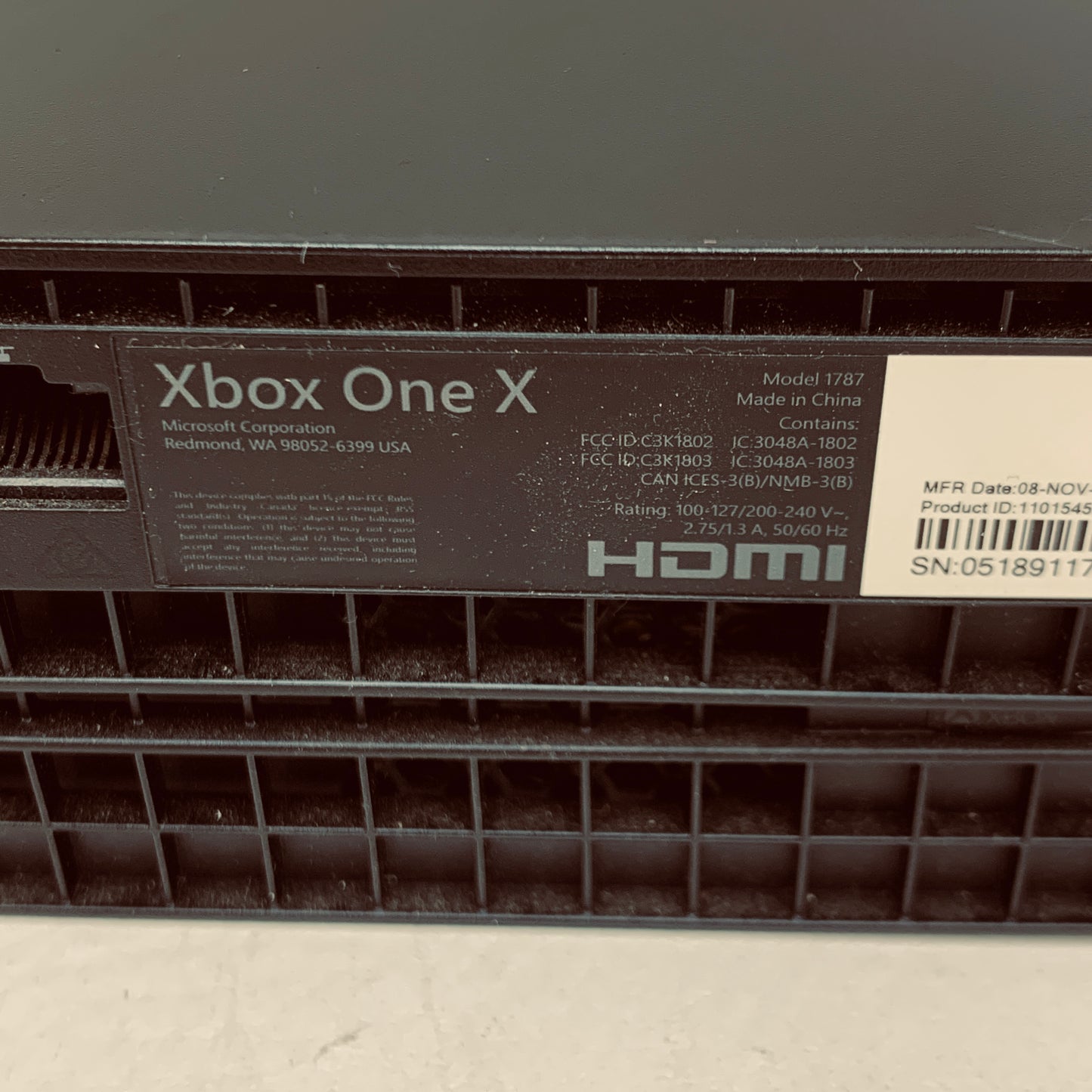 Microsoft Xbox One X 1TB Console Gaming System Black 1787