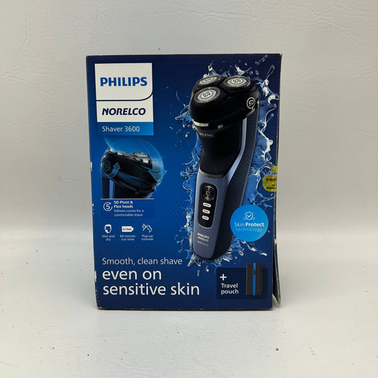 New Philips Norelco 3600 Wet or Dry Electric Shaver S3243/91